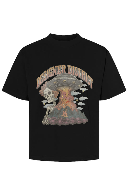 “World Tour 87”Cropped Max Heavyweight Tee