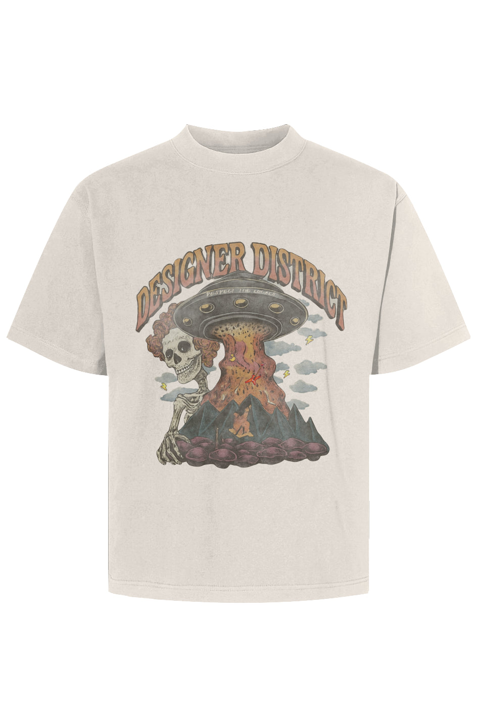 “World Tour 87”Cropped Max Heavyweight Tee